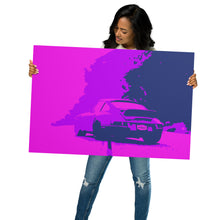 Load image into Gallery viewer, 80's Vaporwave Classic 911 Road Scene - Metal Print