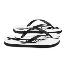 Load image into Gallery viewer, Flat 6 Silhouette Flip-Flops