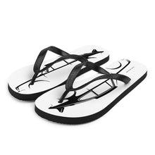 Load image into Gallery viewer, Flat 6 Silhouette Flip-Flops