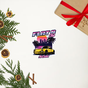 Retrowave Widebody Aircooled 911 Sticker