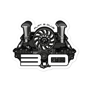 Flat 6 Club 3.0 Engine sticker