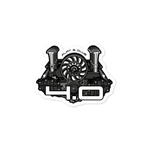 Flat 6 Club 4.0 Engine Sticker