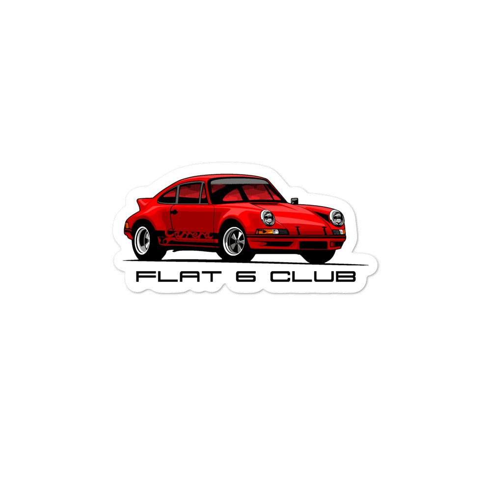Red 911 Bubble-free stickers