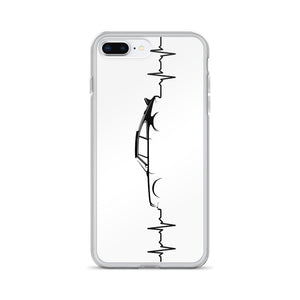Heart Beat White iPhone Case