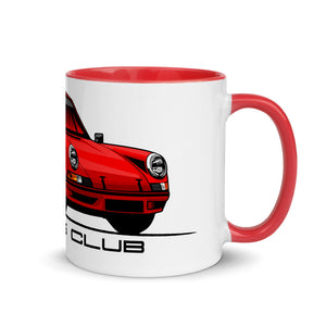 Red 911 Mug with Color Inside