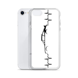 Heart Beat White iPhone Case