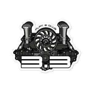 Flat 6 Club 3.3 Engine sticker