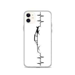 Heart Beat White iPhone Case
