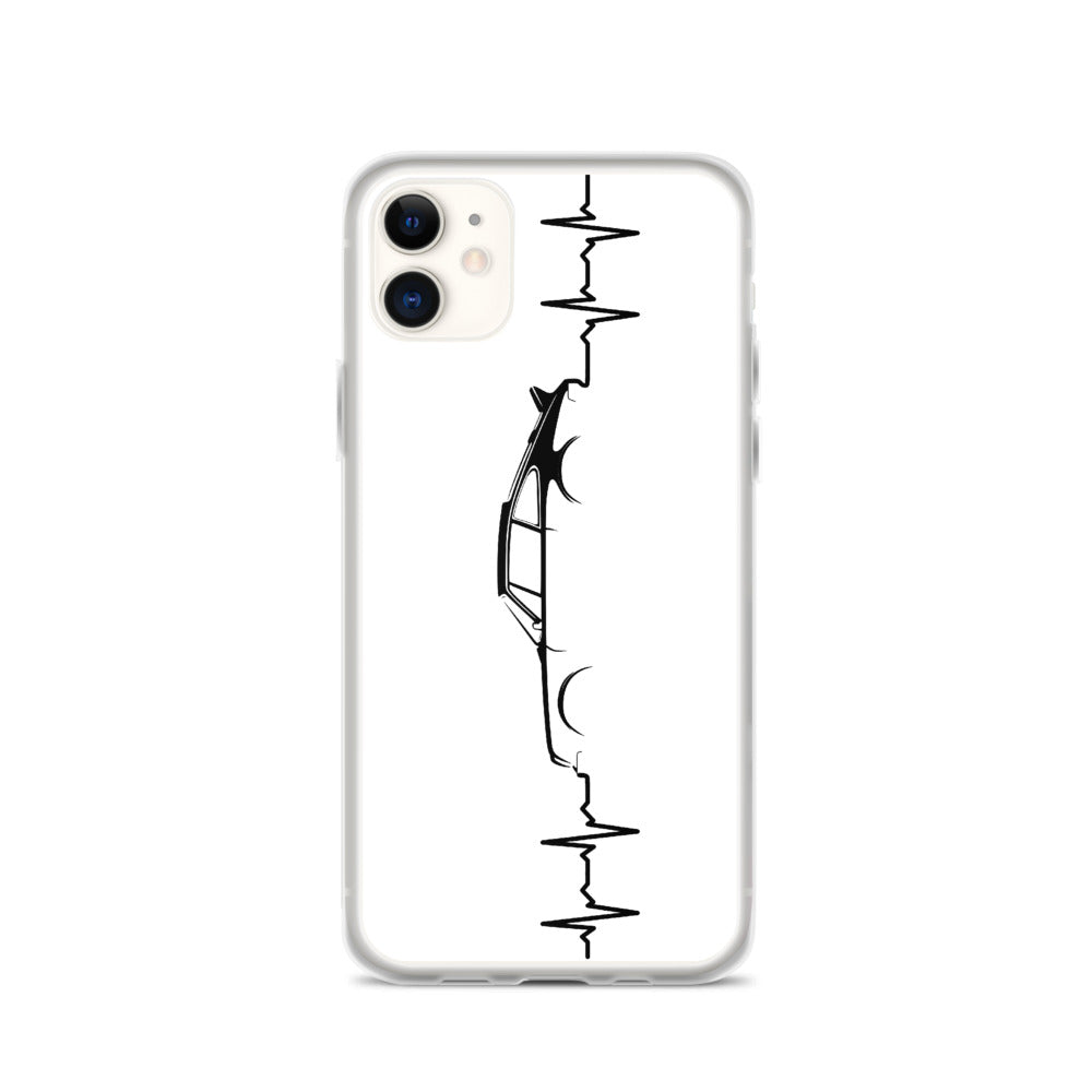 Heart Beat White iPhone Case