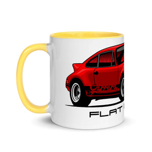 Red 911 Mug with Color Inside