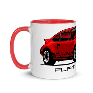 Red 911 Mug with Color Inside