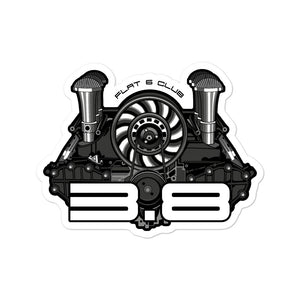 Flat 6 Club 3.8 Engine Sticker