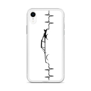 Heart Beat White iPhone Case