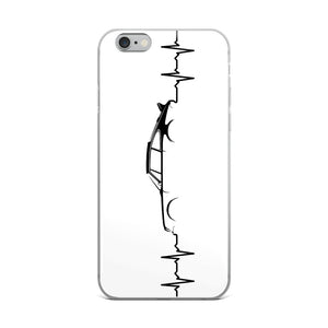 Heart Beat White iPhone Case